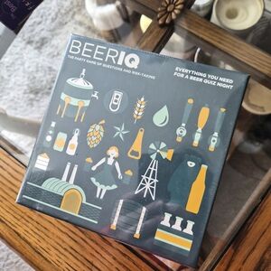 BEERIQ Party Game Box - Teal, Yellow, White